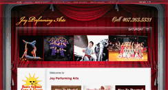 Desktop Screenshot of joyperformingarts.com